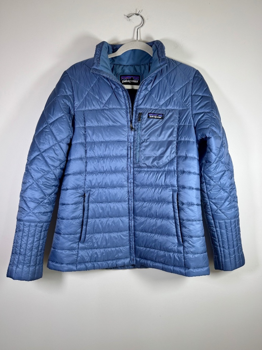 Patagonia Radalie Insulated Quilted Puffer Jacket Coat - Blue | Women's Size L